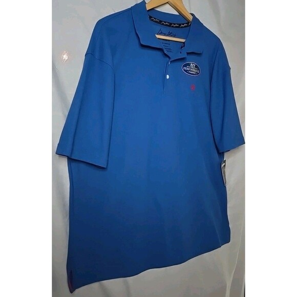 NWT Wrangler George Strait Polo Shirt Performance Fabric, Sz XL, Blue MGSK34B - Picture 3 of 10
